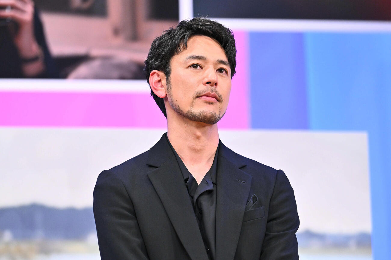 映画「人はなぜラブレターを書くのか」完成披露試写会のイベントに臨む妻夫木聡（撮影・滝沢徹郎）