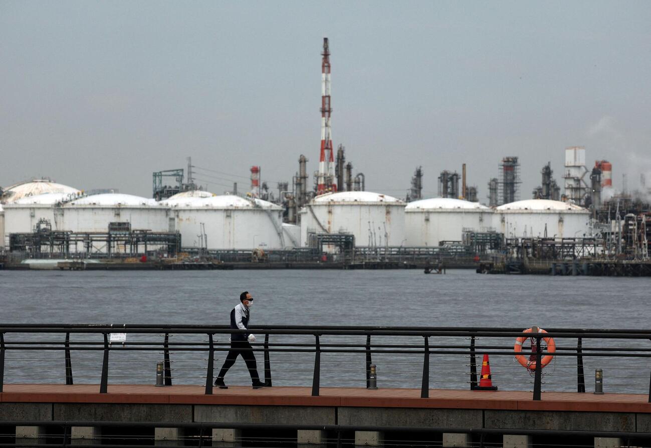 京浜工業地帯にある石油精製所（2026年3月17日、ロイター）