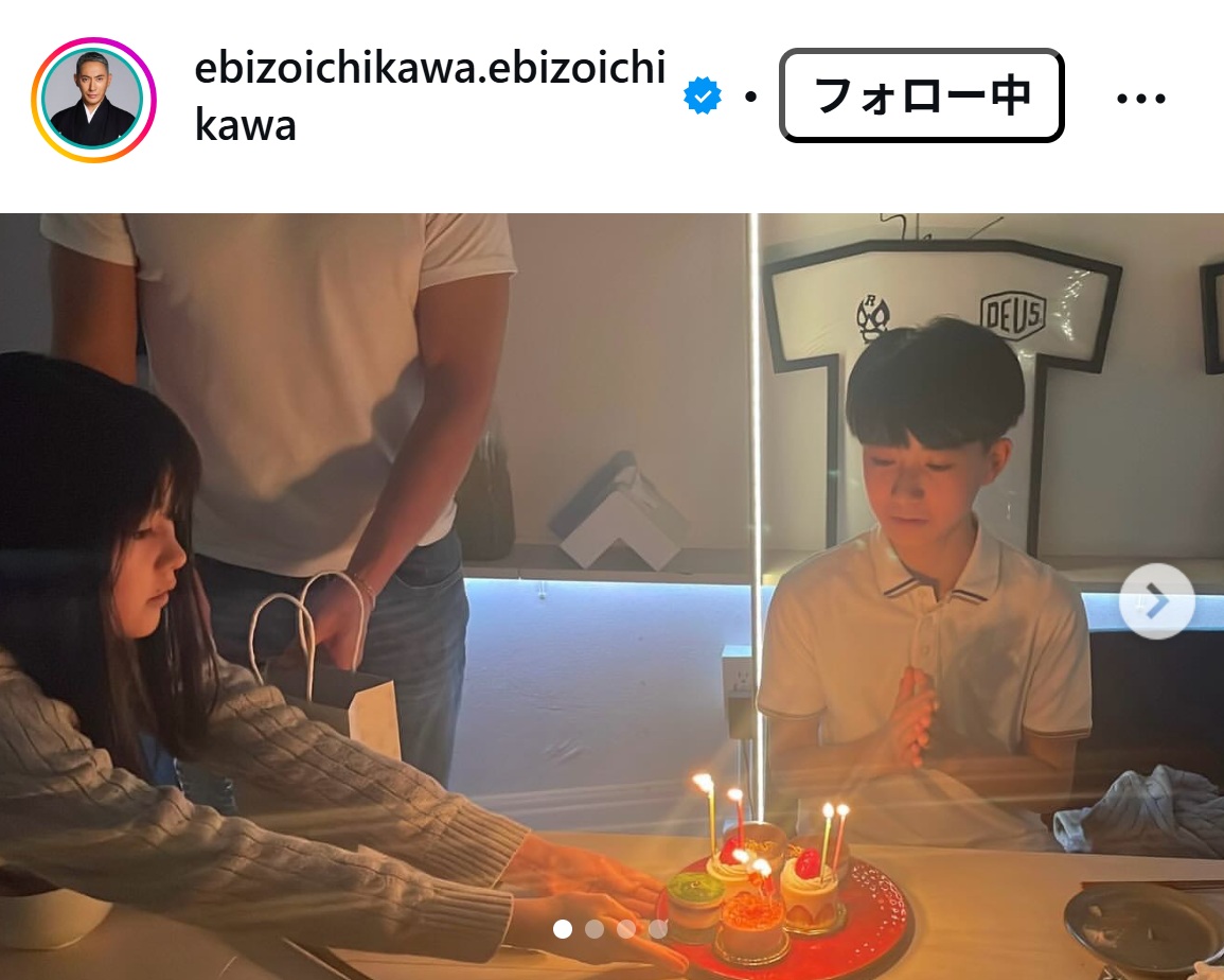 市川團十郎のインスタグラムから