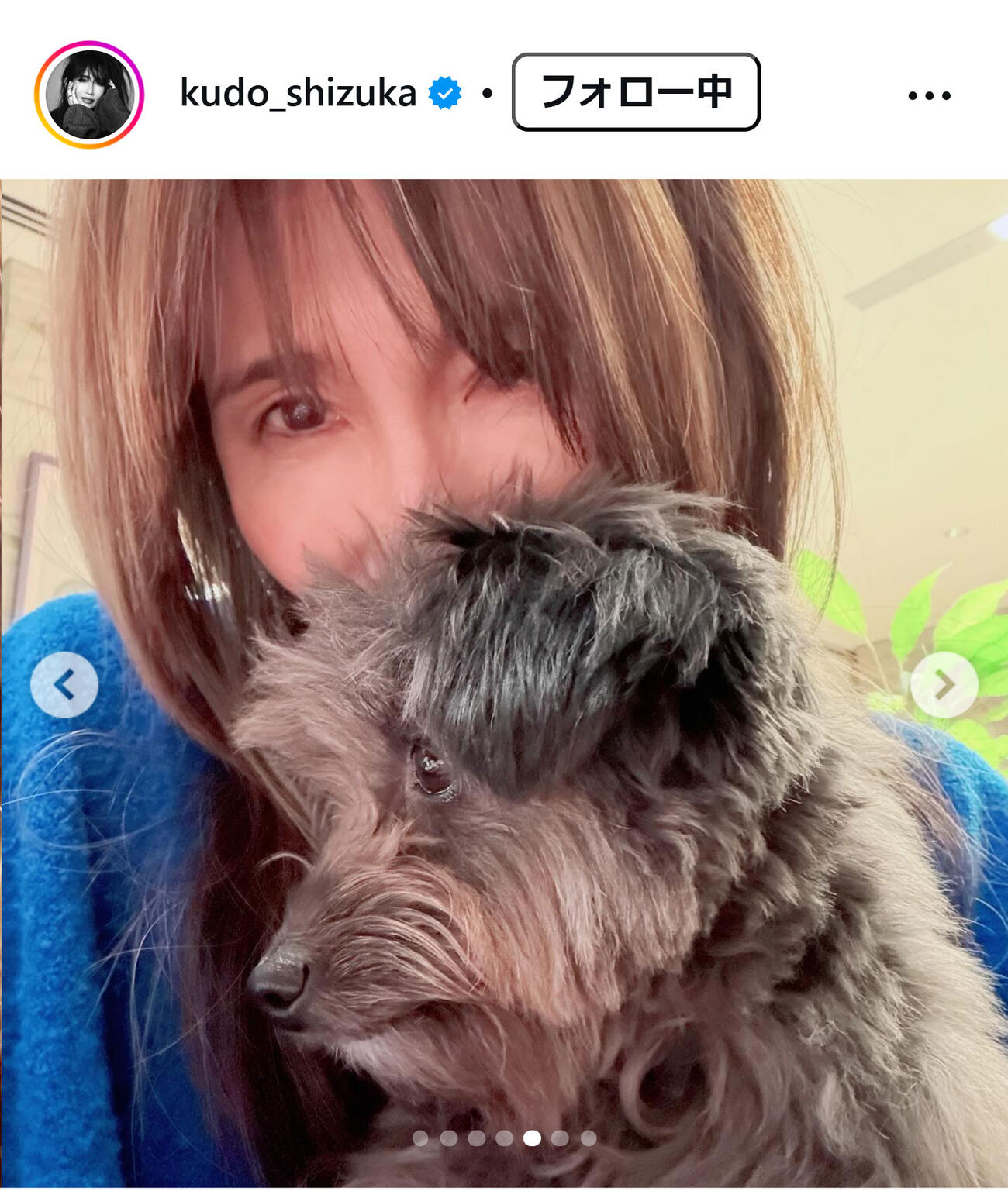 工藤静香のインスタグラムから