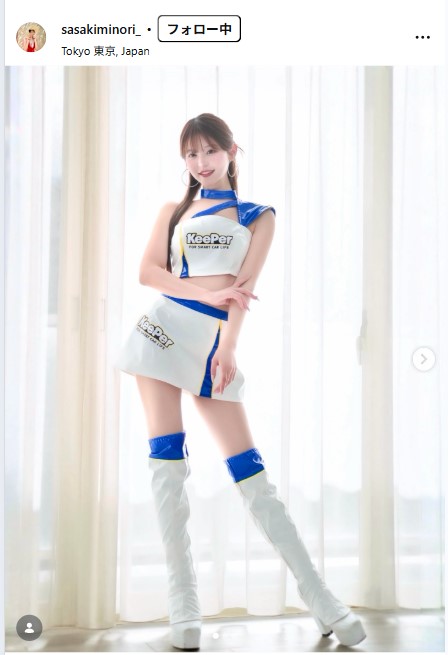 佐々木美乃里のインスタグラムから