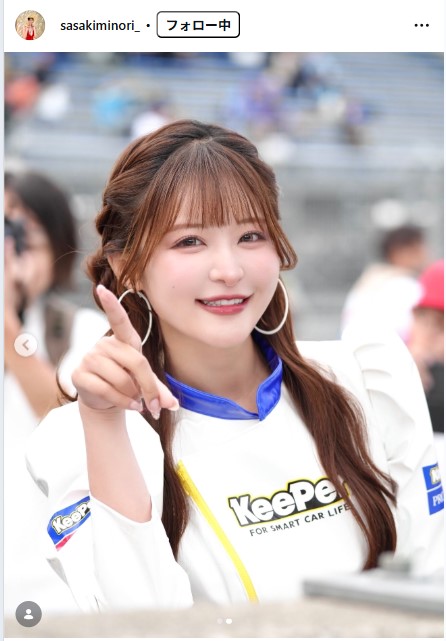 佐々木美乃里のインスタグラムから