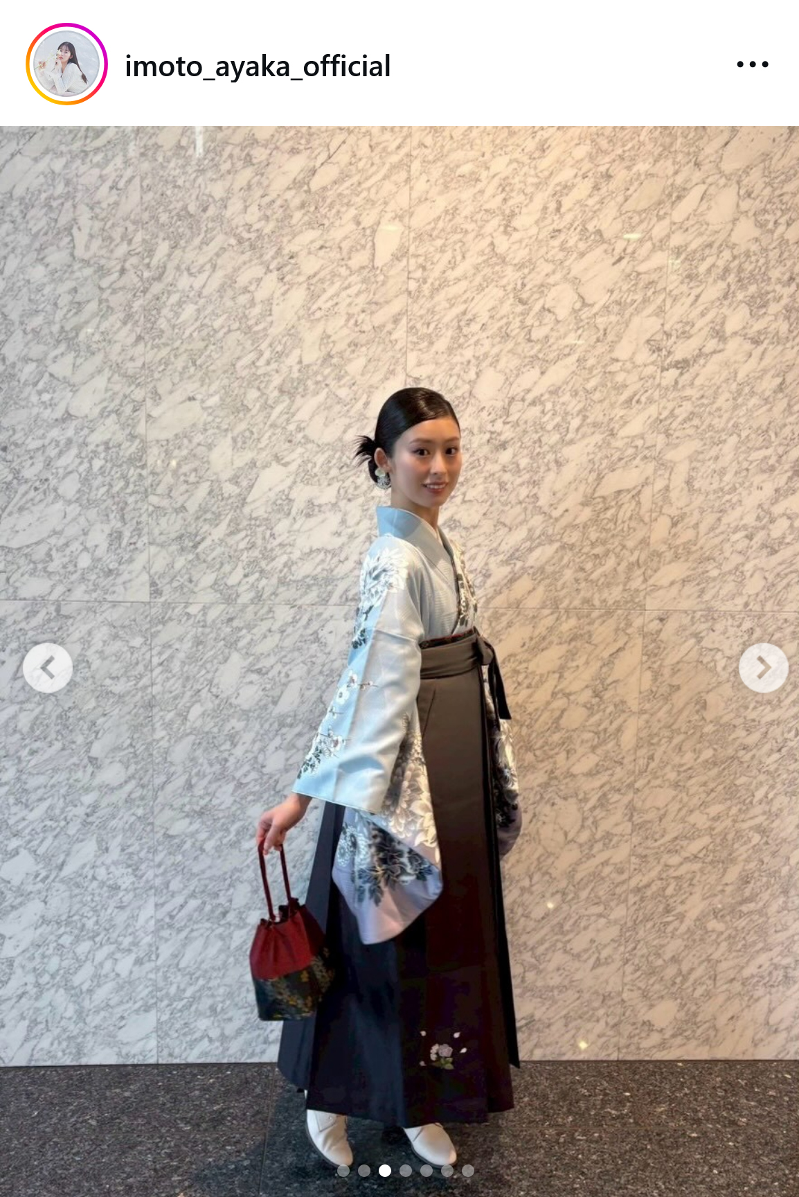 井本彩花のインスタグラムから