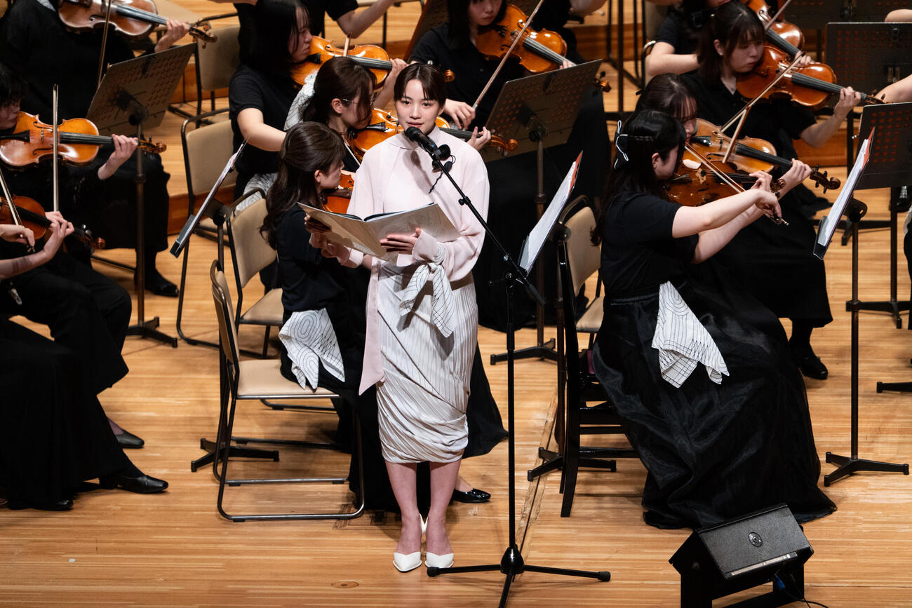 東北ユースオーケストラ演奏会2026で朗読する、のん