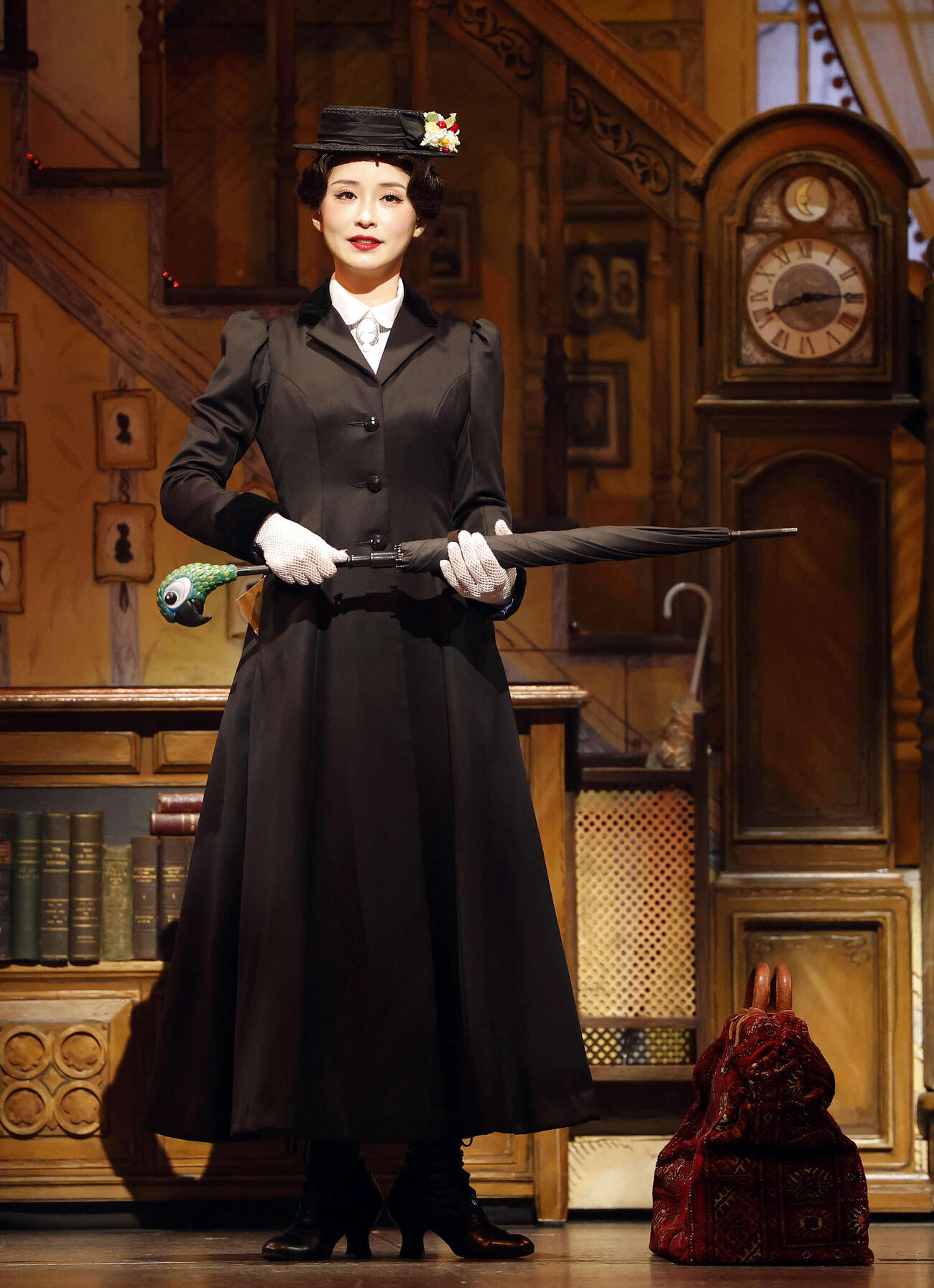 ミュージカル「メリー・ポピンズ」の公開舞台稽古を行った笹本玲奈（撮影・山本朝陽）