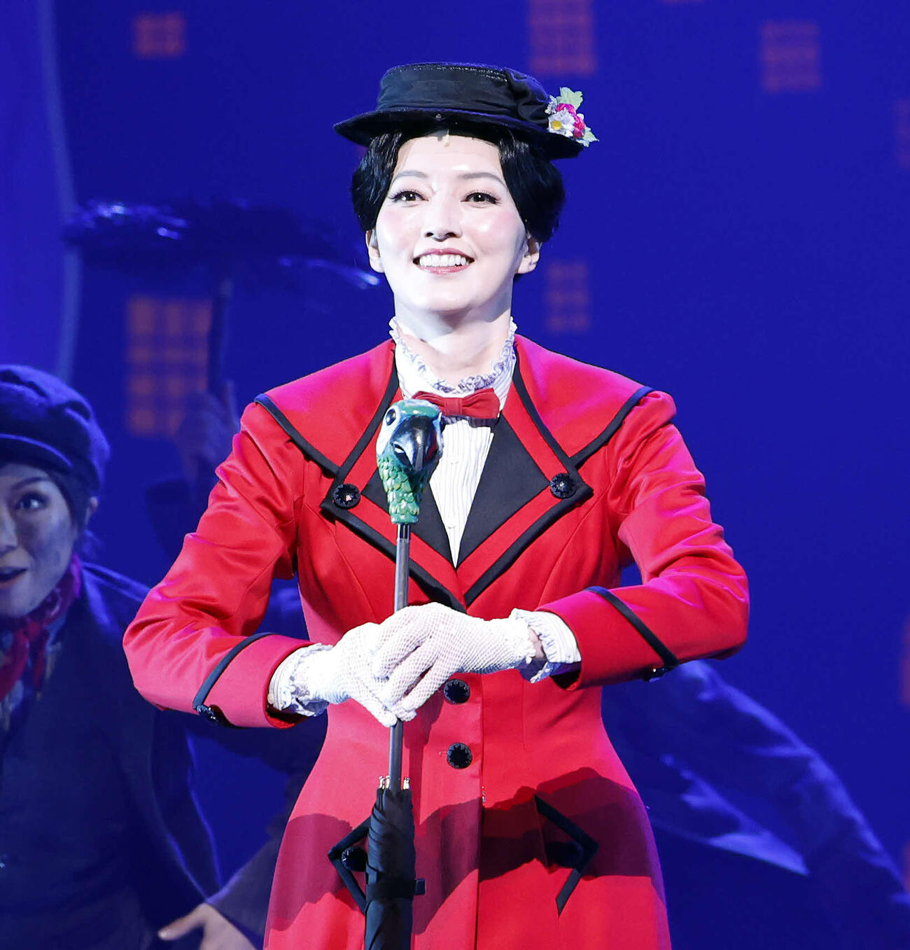 ミュージカル「メリー・ポピンズ」の公開舞台稽古を行う朝夏まなと（撮影・山本朝陽）