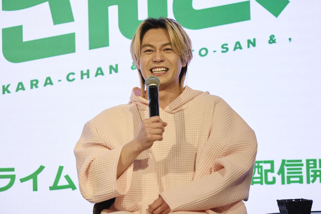 「カラちゃんとシトーさんと、」ととのい上映会＆取材会に出席したTravis Japan松田元太