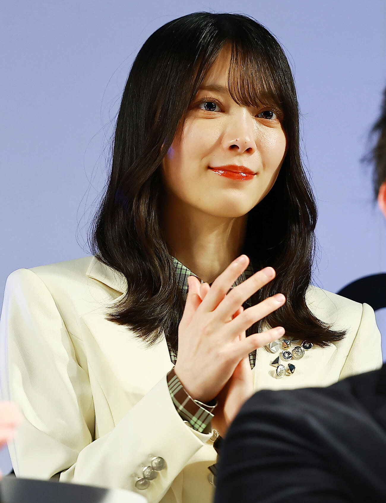 「AnimeJapan　新人クリエイター大賞　2026　授賞式」に登場したアンバサダーの櫻坂46森田ひかる（撮影・野上伸悟）
