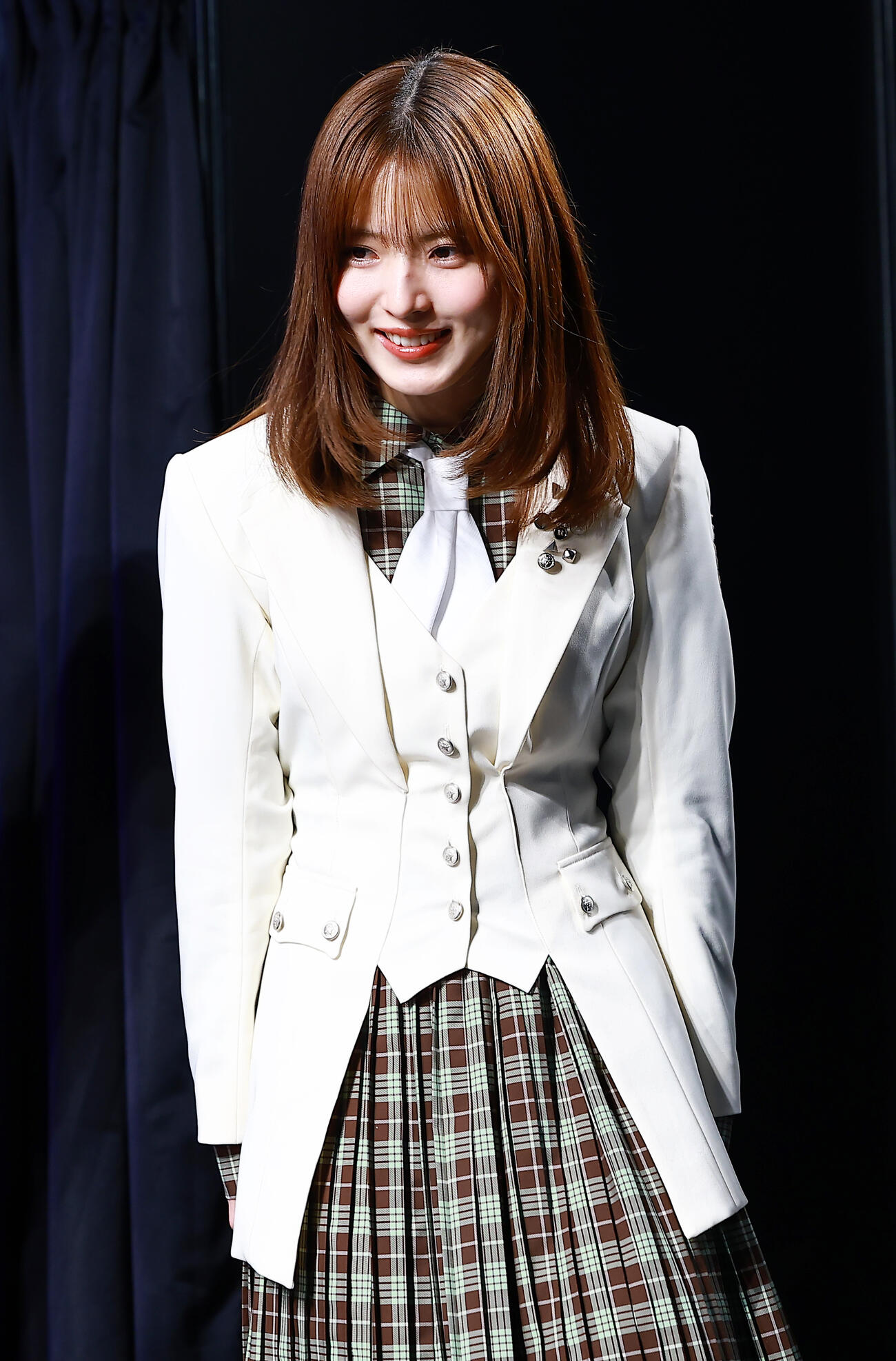 「AnimeJapan　新人クリエイター大賞　2026　授賞式」に登場したアンバサダーの櫻坂46中嶋優月（撮影・野上伸悟）