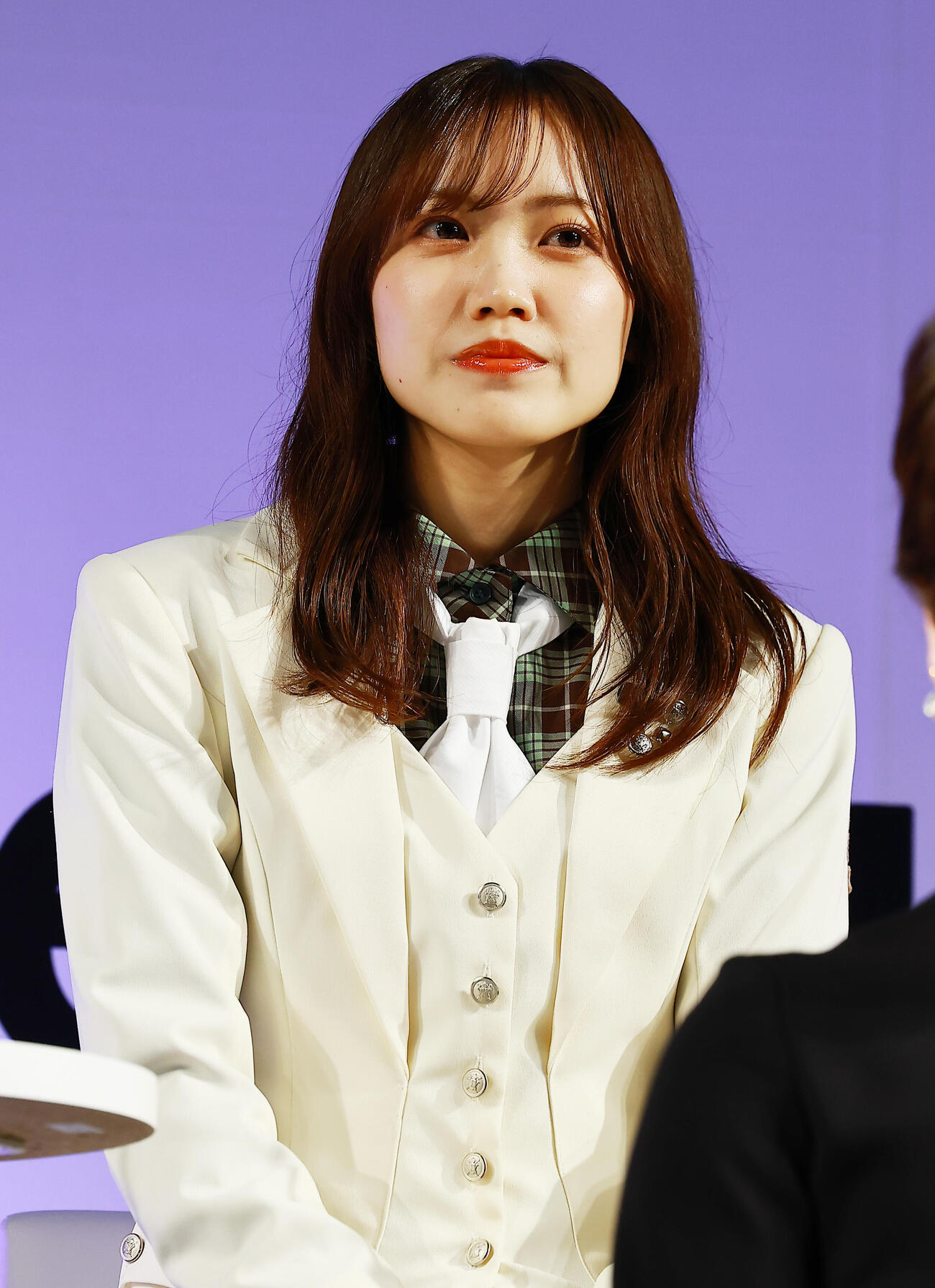 「AnimeJapan　新人クリエイター大賞　2026　授賞式」にプレゼンターとして登場したアンバサダーの櫻坂46松田里奈（撮影・野上伸悟）