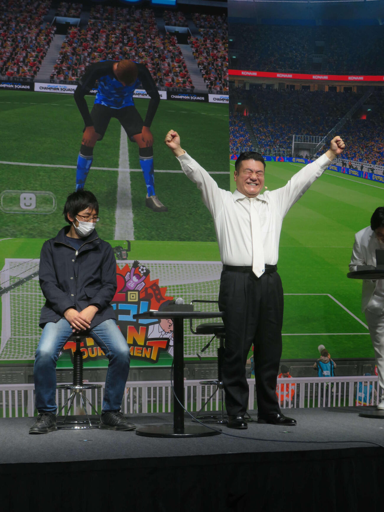 第2回「ウイコレFAN TOURNAMENT」で2連覇を達成した山崎弘也（撮影・川田和博）