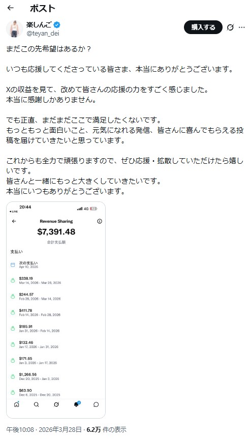 楽しんごのＸから
