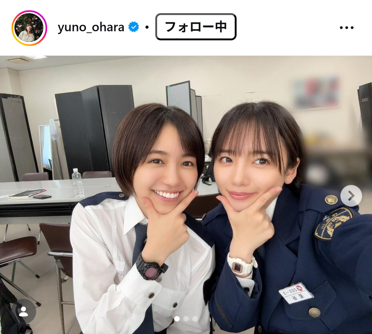 大原優乃のインスタグラムから