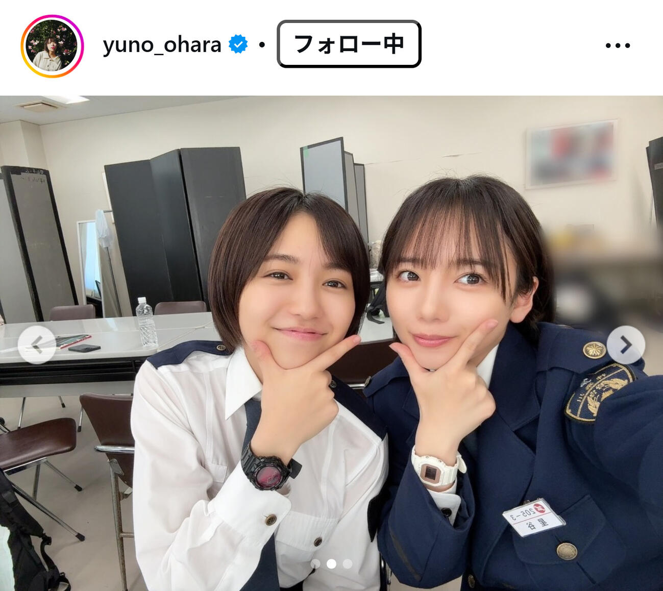 大原優乃のインスタグラムから
