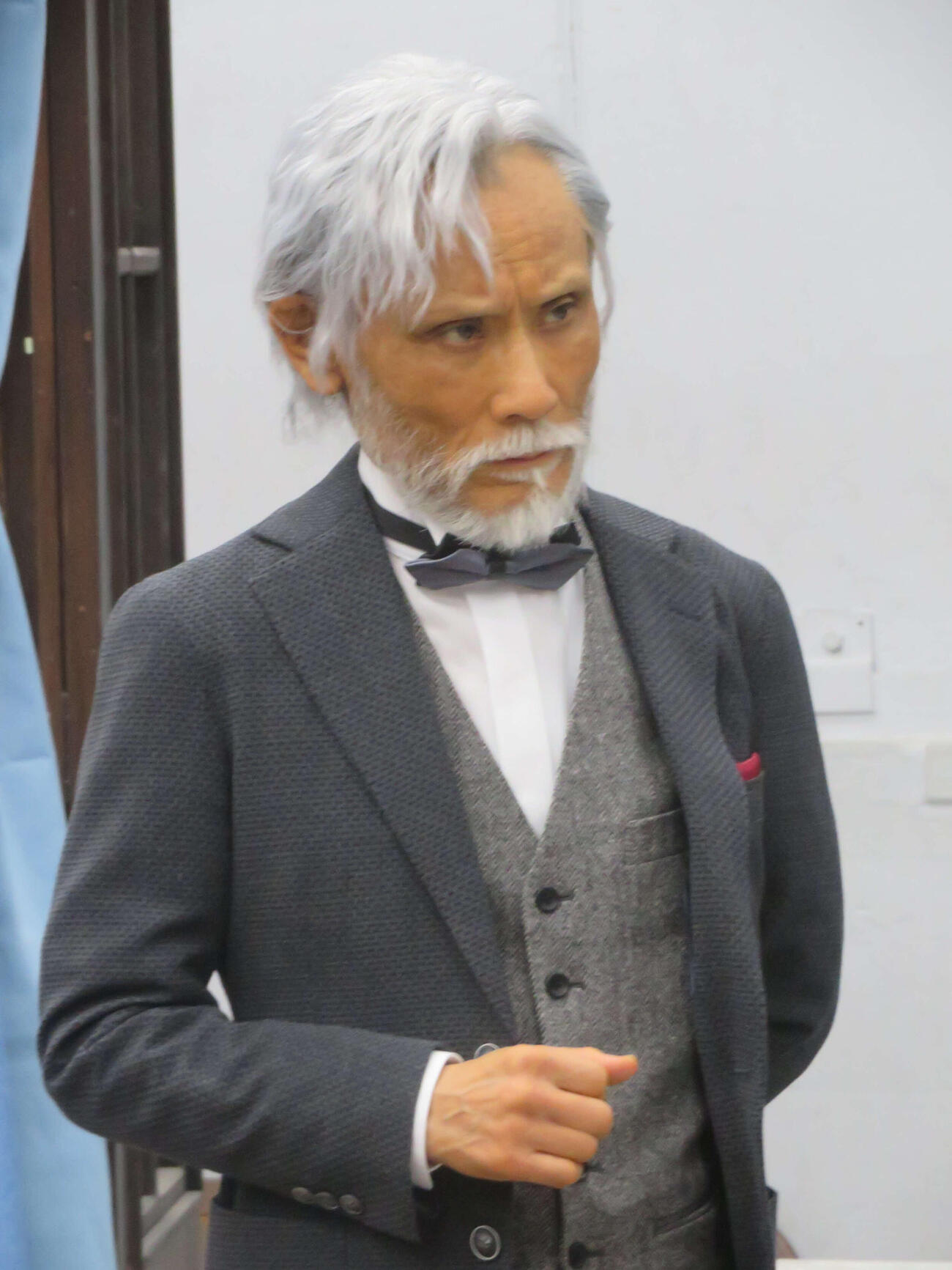 舞台「ブラック・コーヒー」稽古場取材会に出席した片岡鶴太郎（撮影・川田和博）