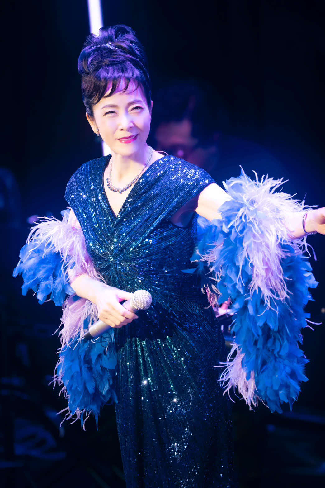 59歳の誕生日にビルボードライブ東京でコンサートを行った坂本冬美（田中聖太郎氏撮影）