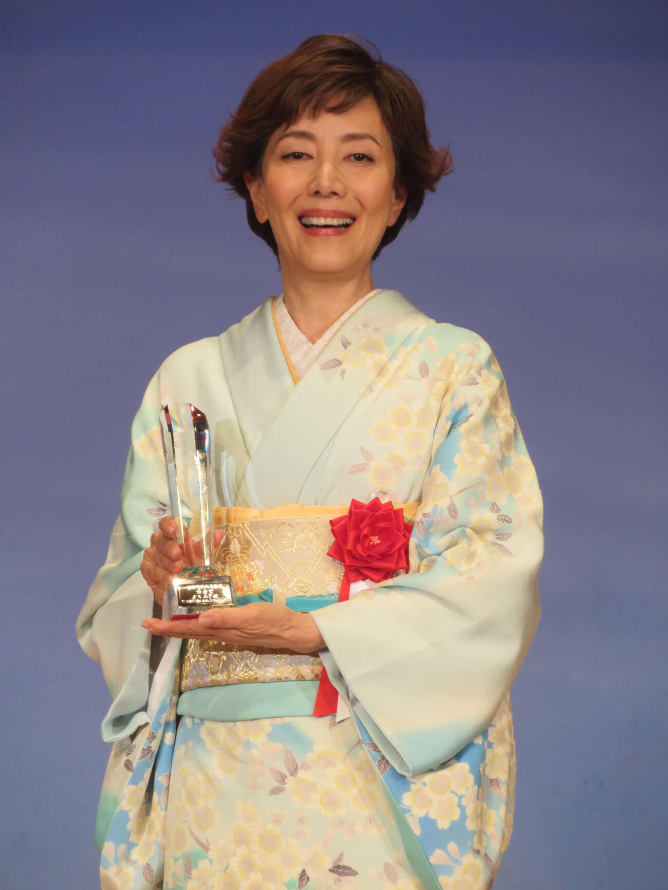 「第47回松尾芸能賞」で優秀賞を受賞した戸田恵子（撮影・川田和博）