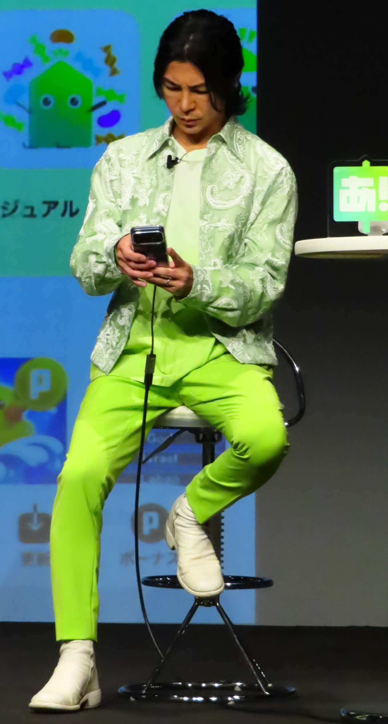 「あっぷアリーナ！」ローンチ発表会に出席した武田真治