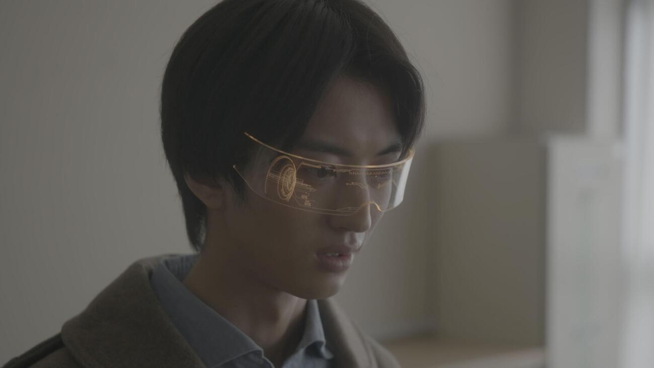短編映画「思い出はゴーグルの向こうに」で主演する旭惟吹