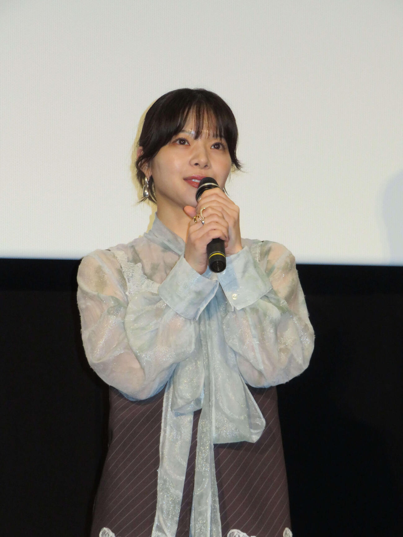 日本・台湾合作映画「シンシン　アンド　ザ　マウス／SINSIN AND THE MOUSE」プレミア上映会に登壇した岸井ゆきの（撮影・村上幸将）