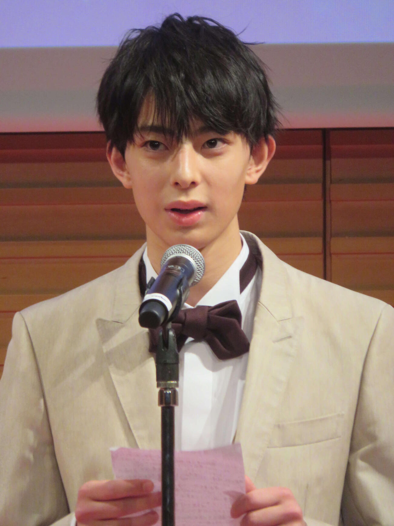 「ニコラ卒業式2026」に出席した松瀬太虹（撮影・川田和博）