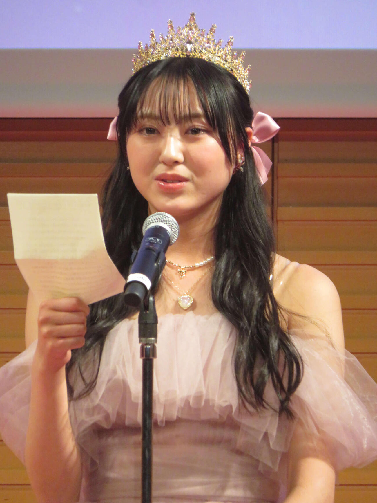 「ニコラ卒業式2026」に出席した国本姫万里（撮影・川田和博）