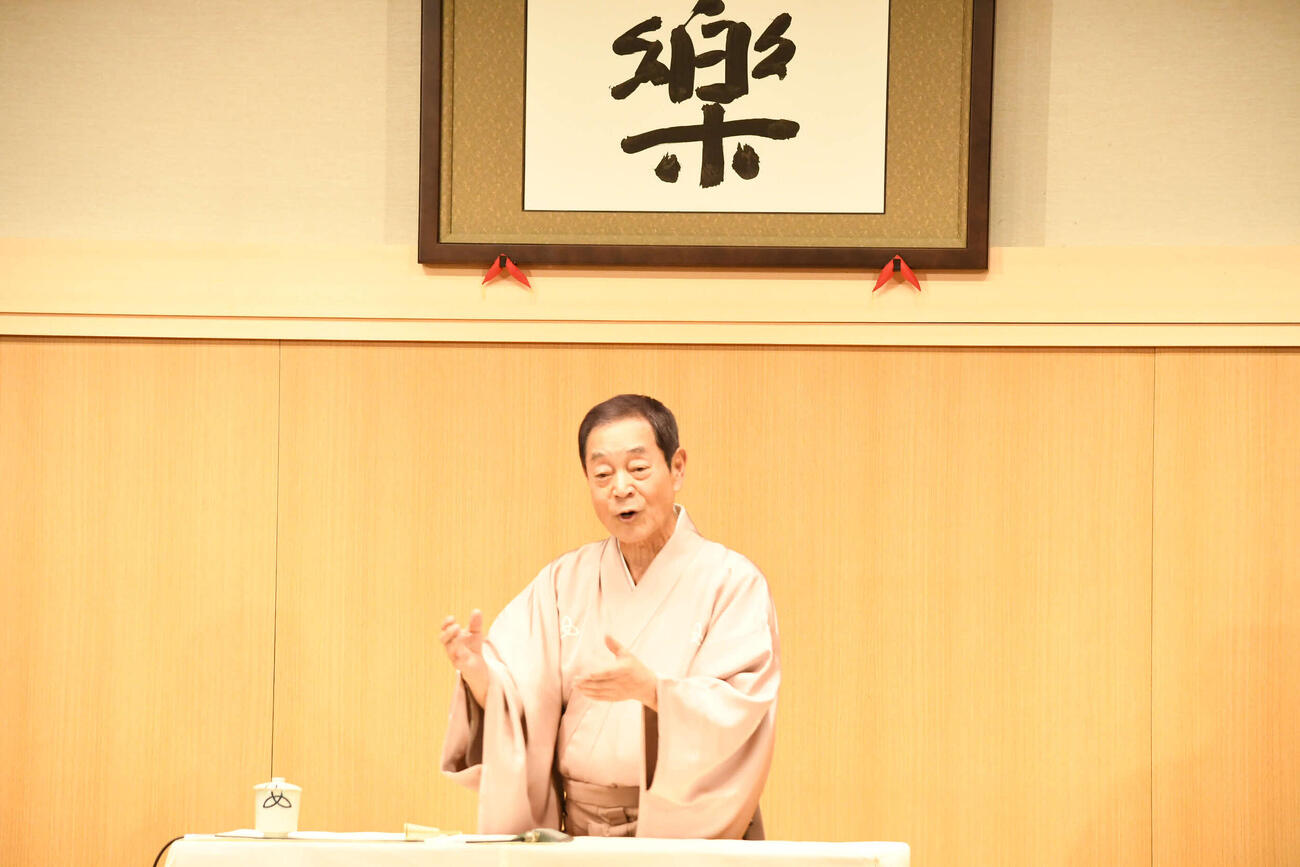 喜寿記念公演「八方のおねだり寄席」を開催した月亭八方（撮影・阪口孝志）
