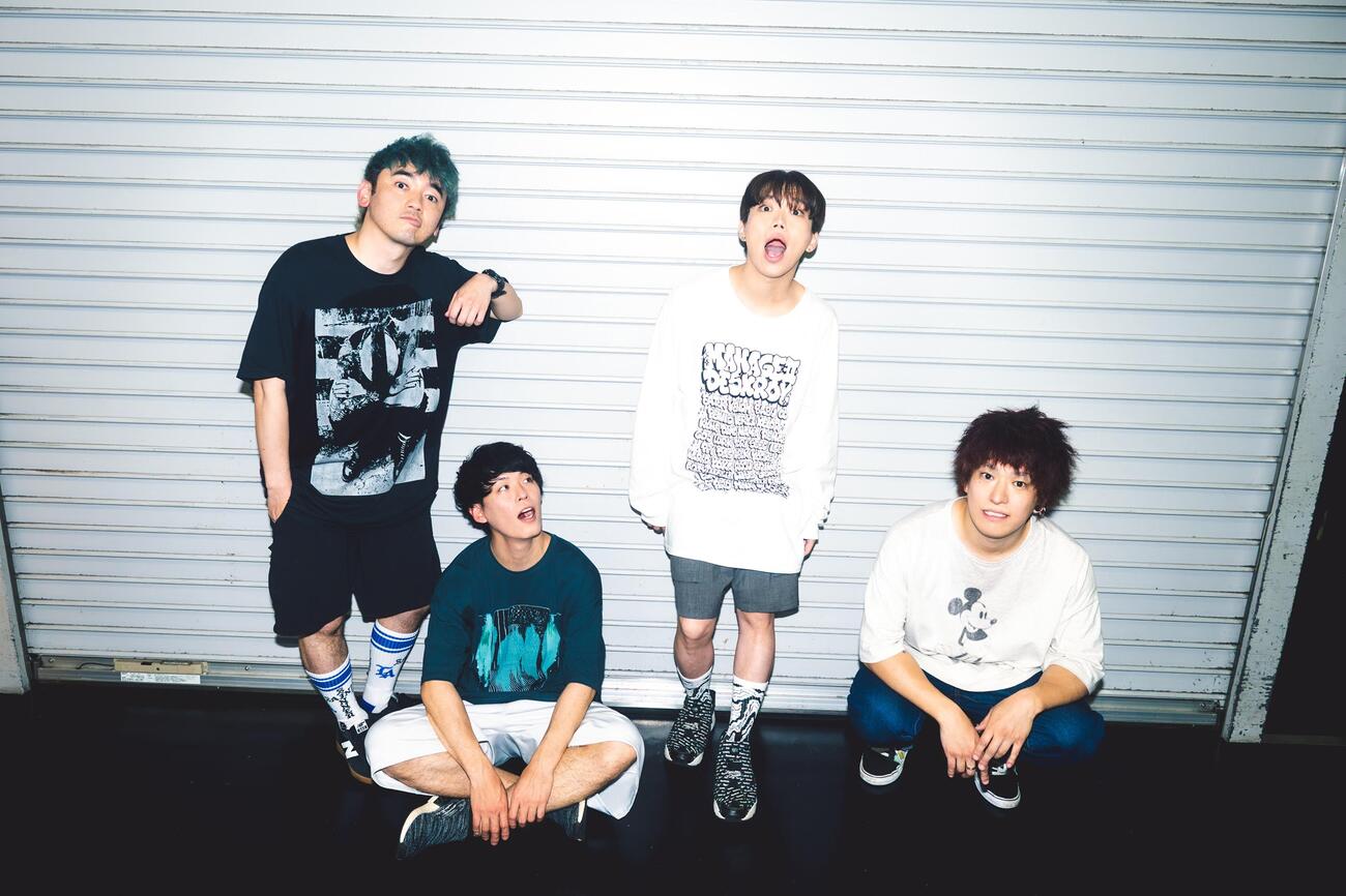 ロックバンド「04 Limited Sazabys」。左からRYU－TA、KOUHEI、GEN、HIROKAZ