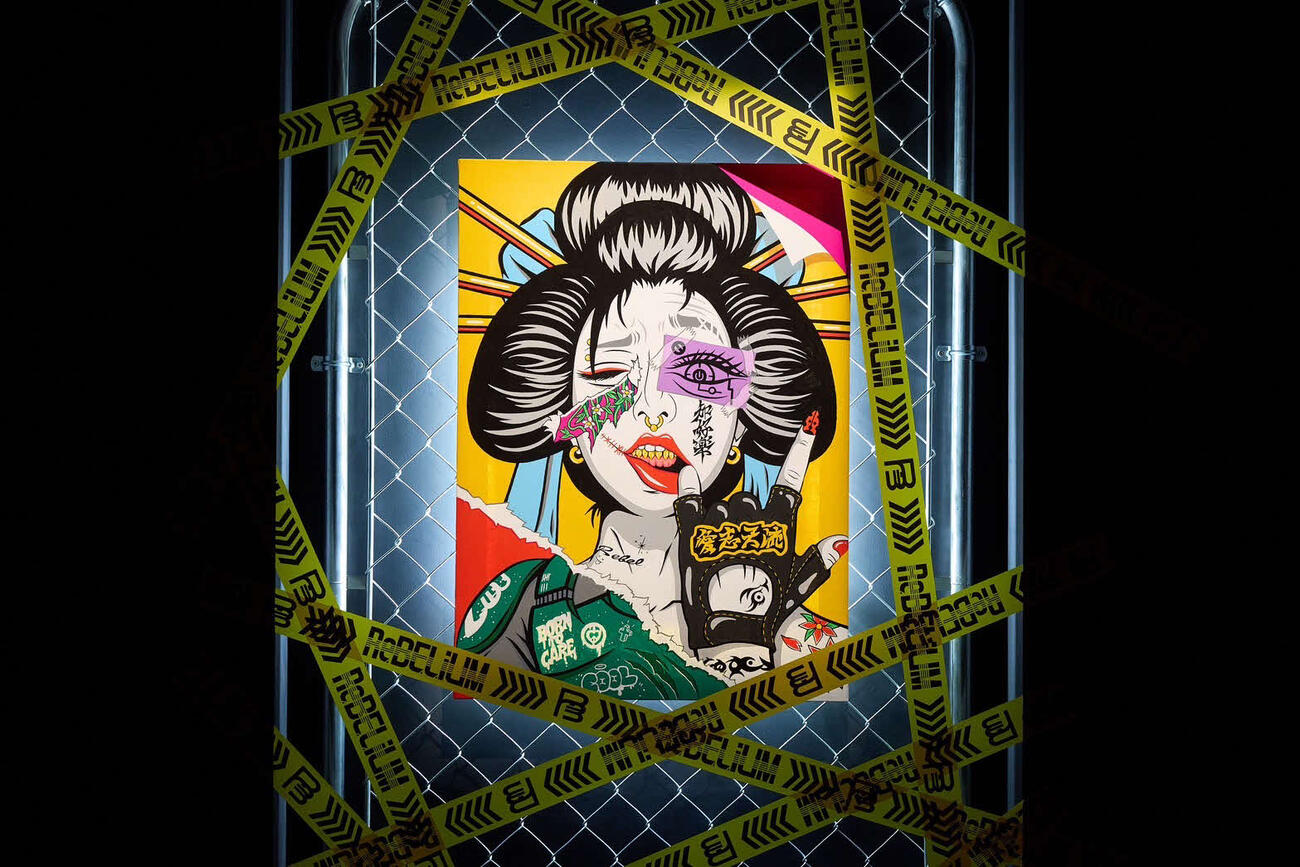 KEY TO LIT中村嶺亜の初個展「REIA NAKAMURA 1st EXHIBITION ReBELiUM　＠SHIBUYA」キービジュアル