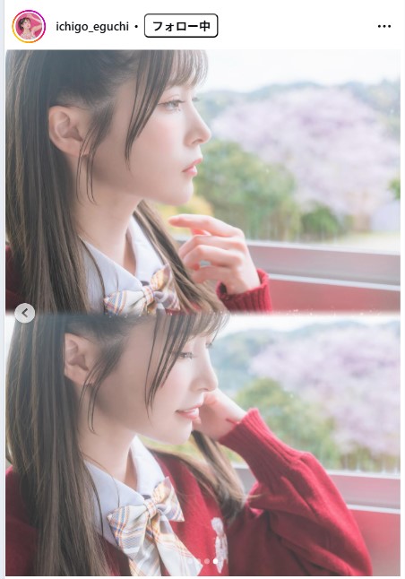 江口いちごのインスタグラムから