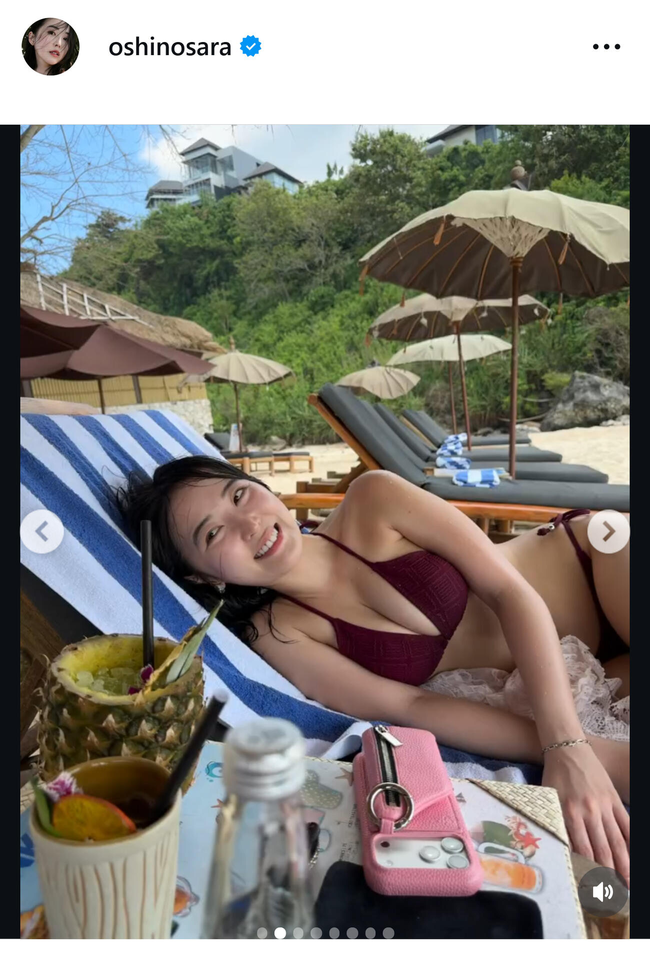 おしの沙羅のインスタグラムから