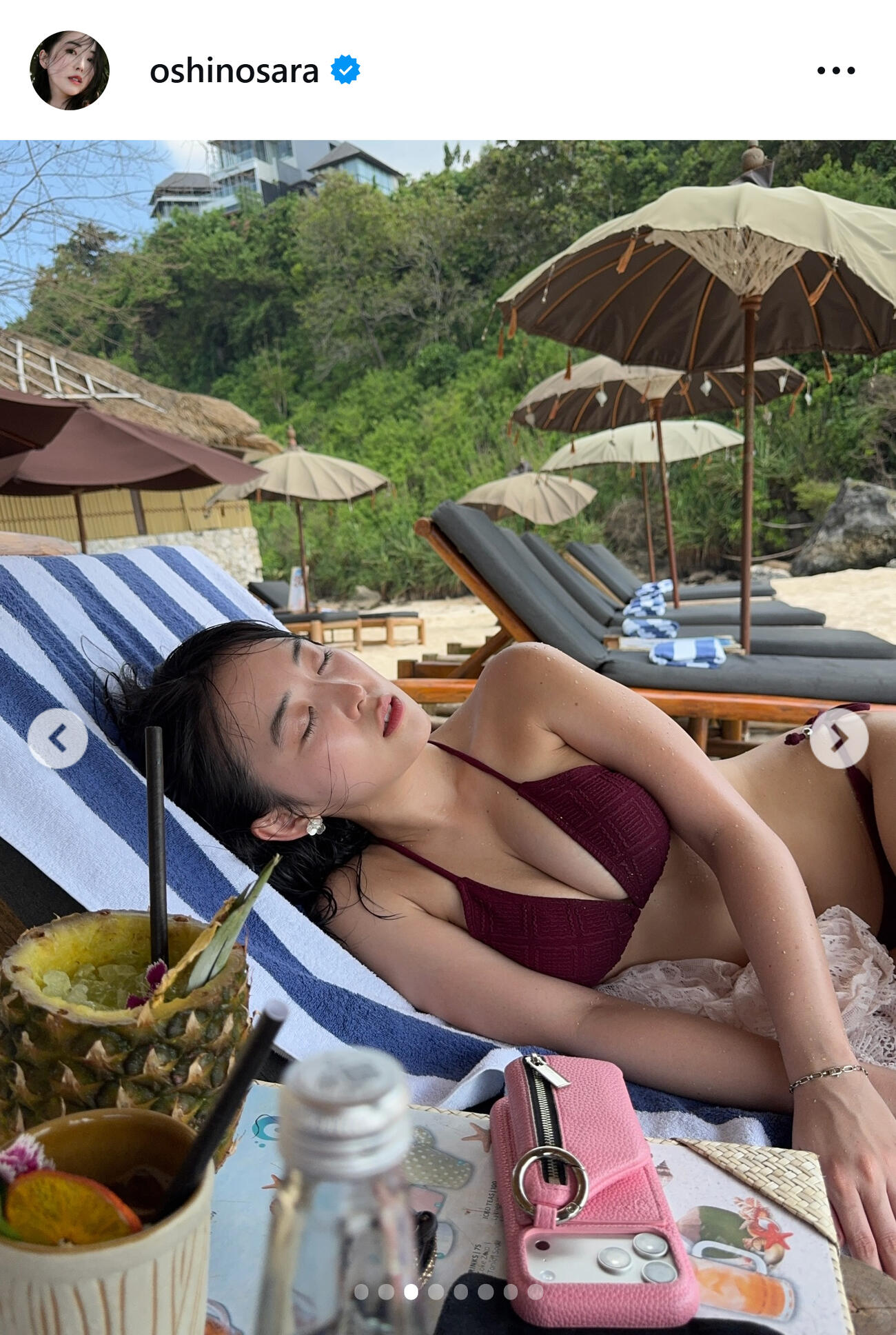 おしの沙羅のインスタグラムから