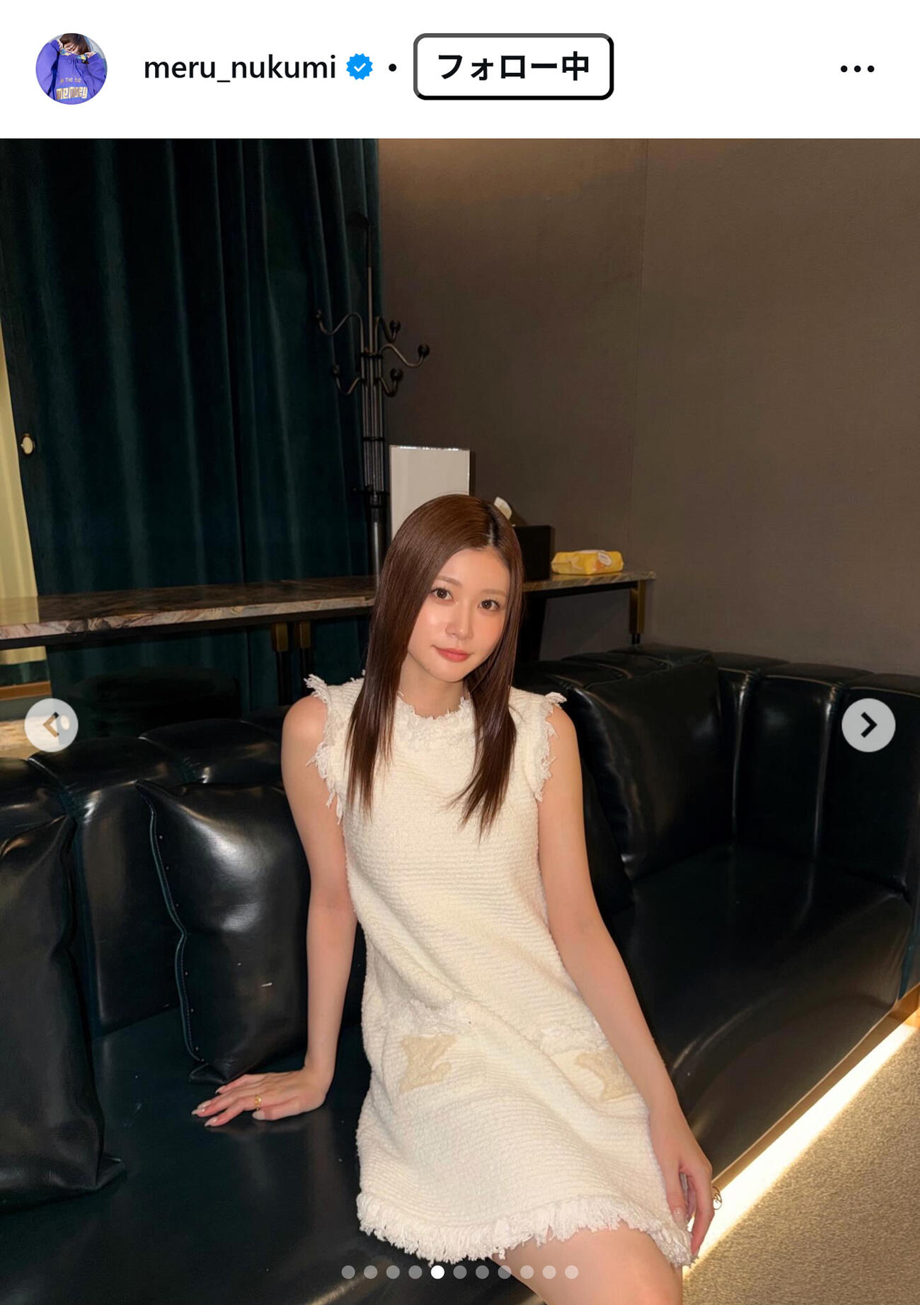生見愛瑠のインスタグラムから