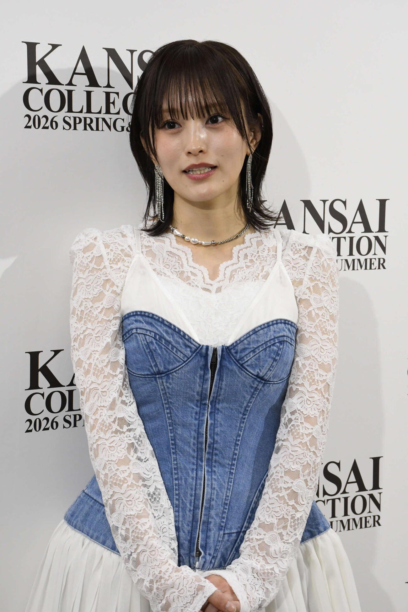 10年ぶりに「カンサイコレクション」に出演した山本彩（撮影・阪口孝志）