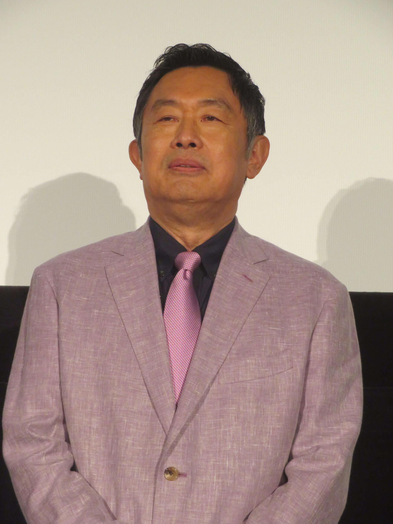 映画「幕末ヒポクラテスたち」完成披露舞台あいさつに出席した内藤剛志（撮影・川田和博）