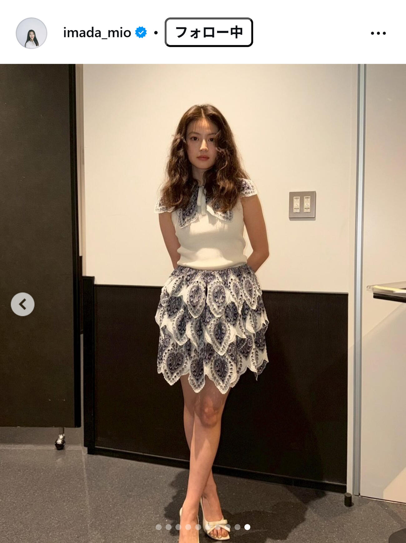 今田美桜のインスタグラムから