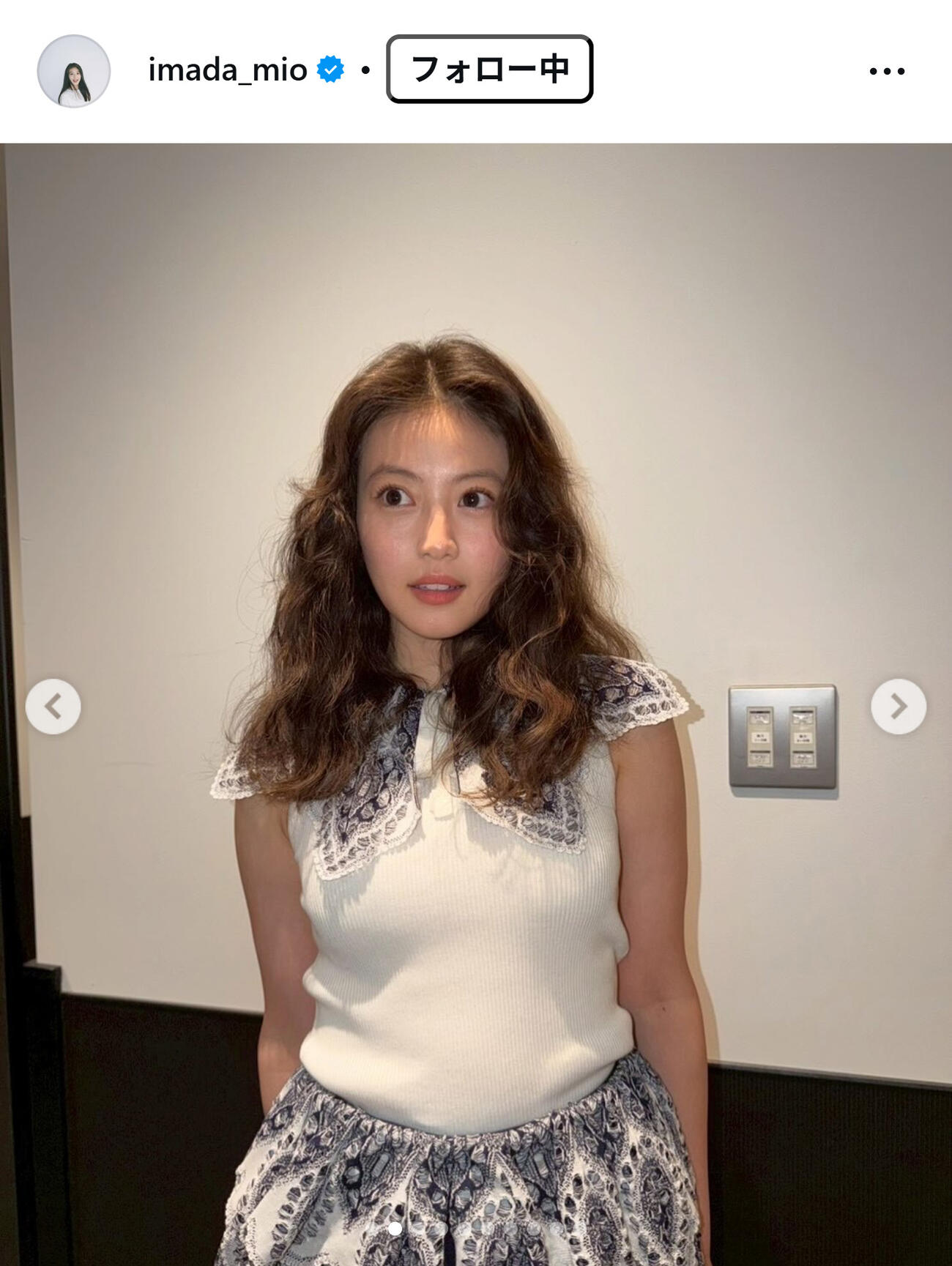 今田美桜のインスタグラムから
