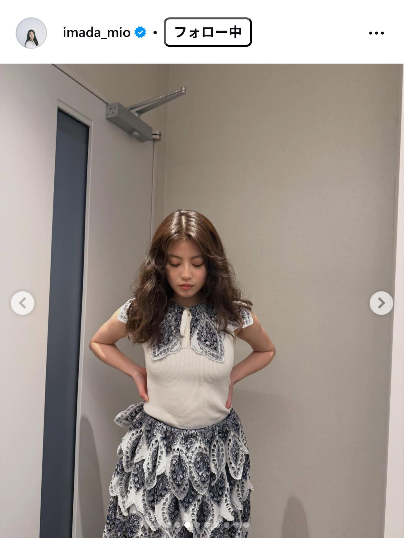 今田美桜のインスタグラムから