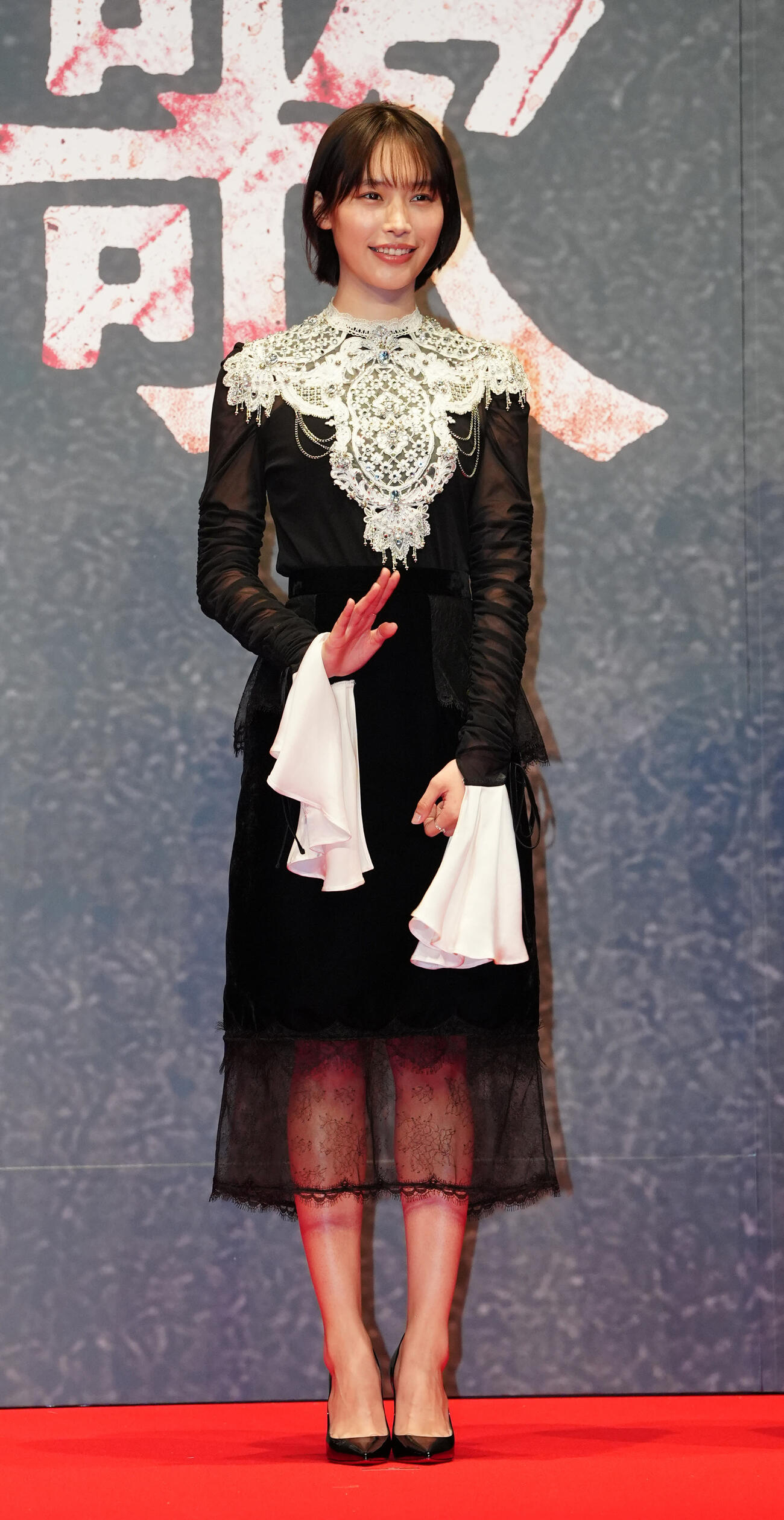 DMM TV　オリジナルドラマ「外道の歌　SEASON2」の完成披露試写会に登場した南沙良（撮影・江口和貴）