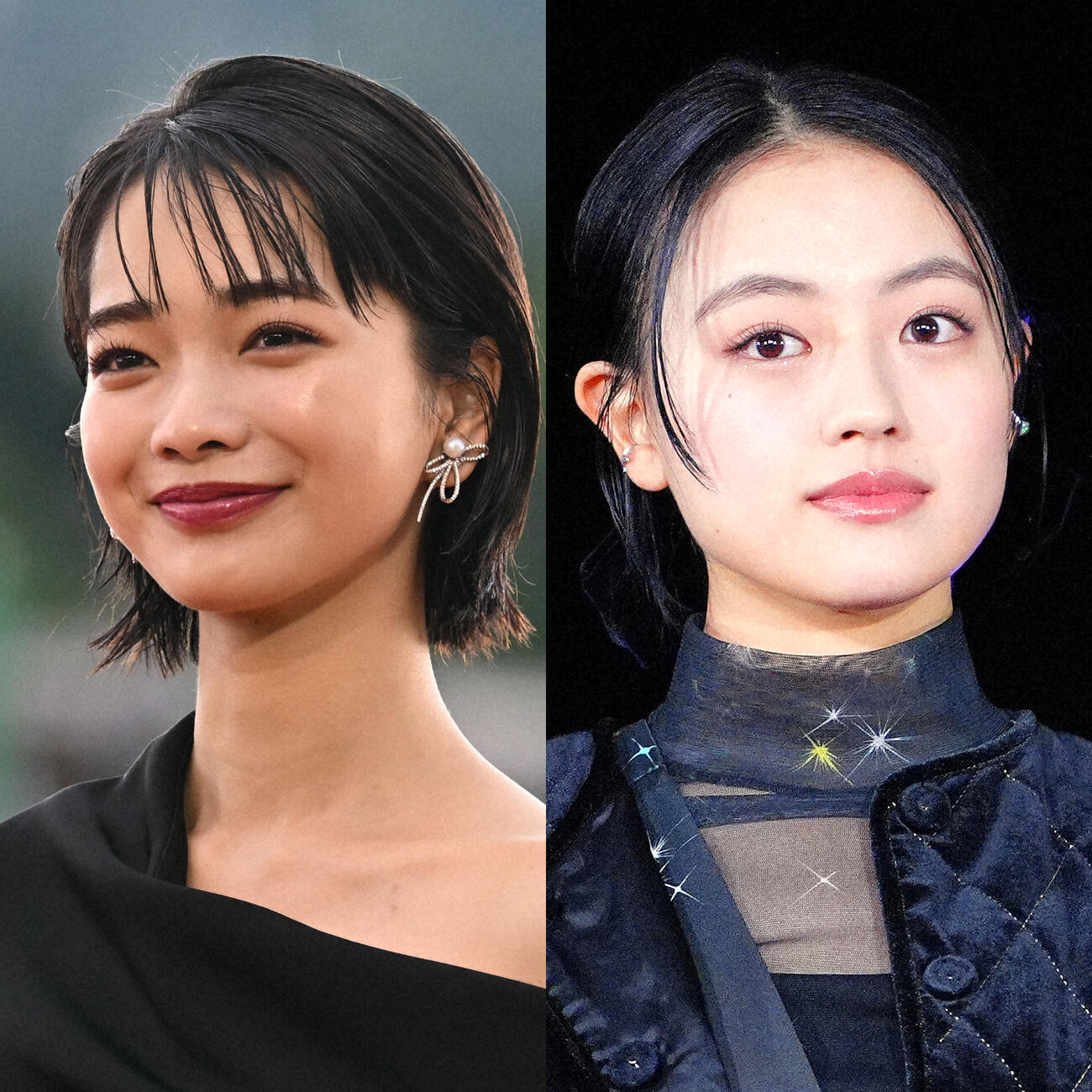 見上愛（左）と上坂樹里