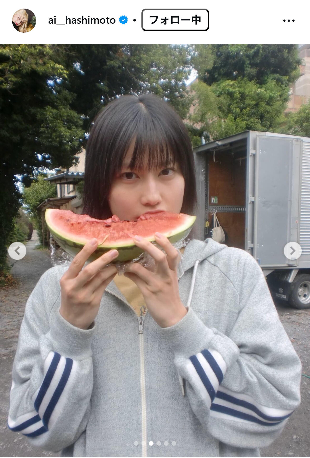 橋本愛のインスタグラムから