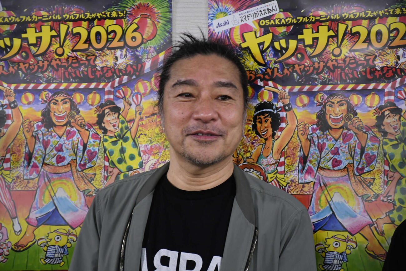 「ヤッサ！2026　おっさんがヤッサやったっていいじゃないか！」の発表会見に出席したウルフルズのトータス松本（撮影・阪口孝志）