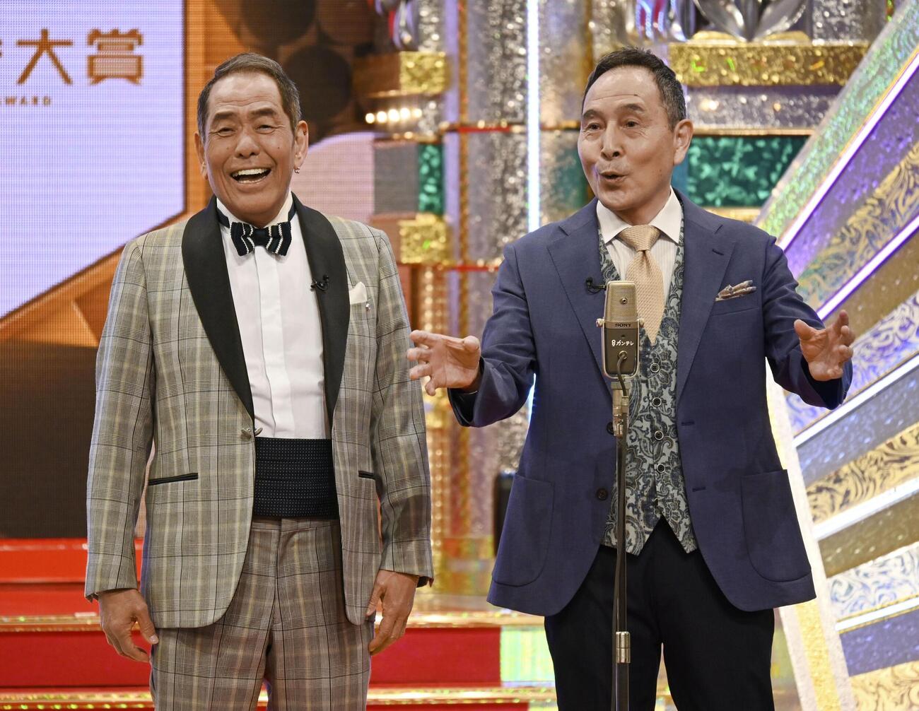 第61回上方漫才大賞に選ばれたお笑いコンビ「ザ・ぼんち」のぼんちおさむと里見まさと