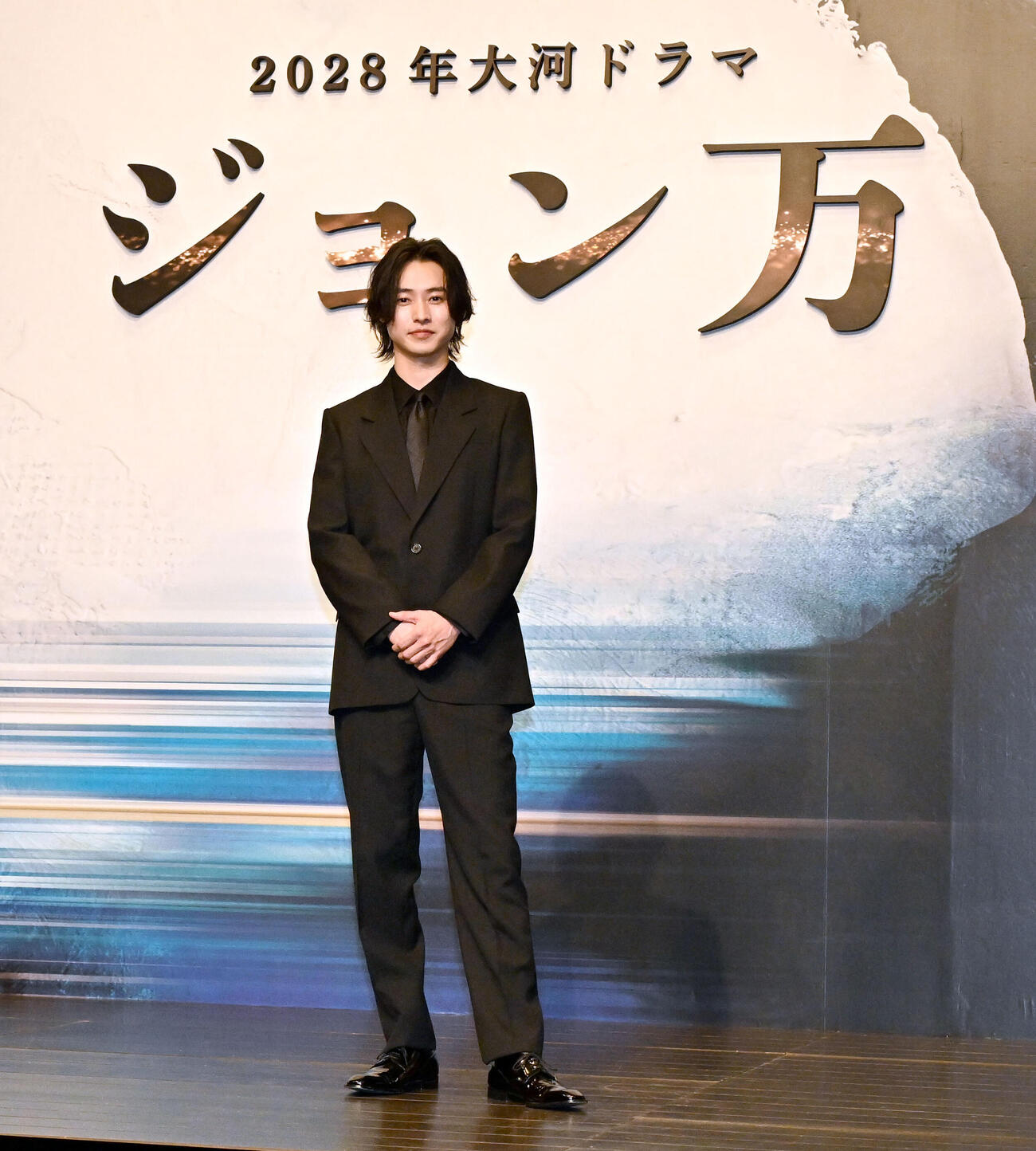 2028年大河ドラマ「ジョン万」で中濱万次郎を演じる主演の山﨑賢人（撮影・千葉一成）