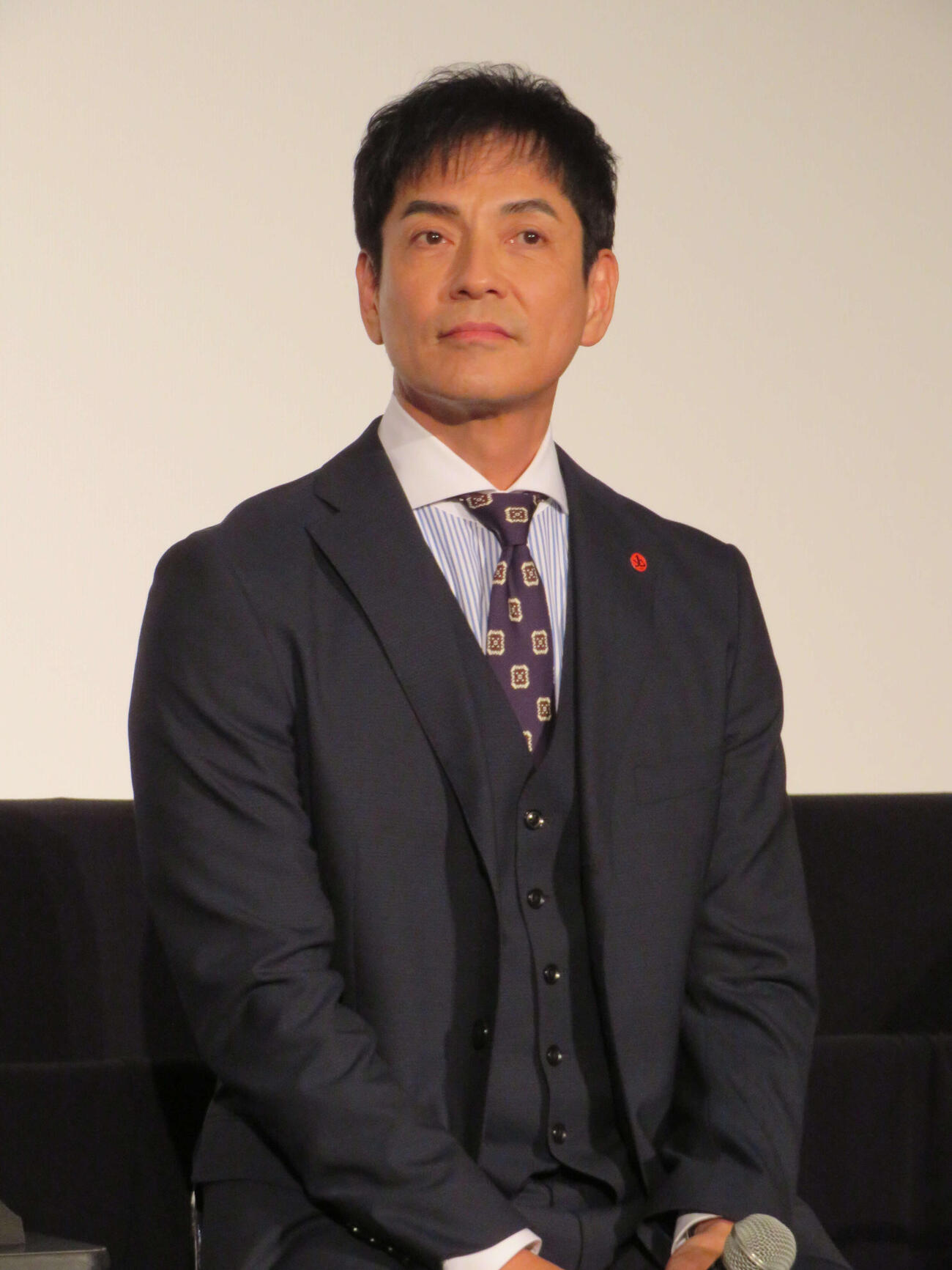 テレビ朝日系ドラマ「未解決の女　警視庁文書捜査官　Season3」制作発表記者会見に出席した沢村一樹（撮影・村上幸将）