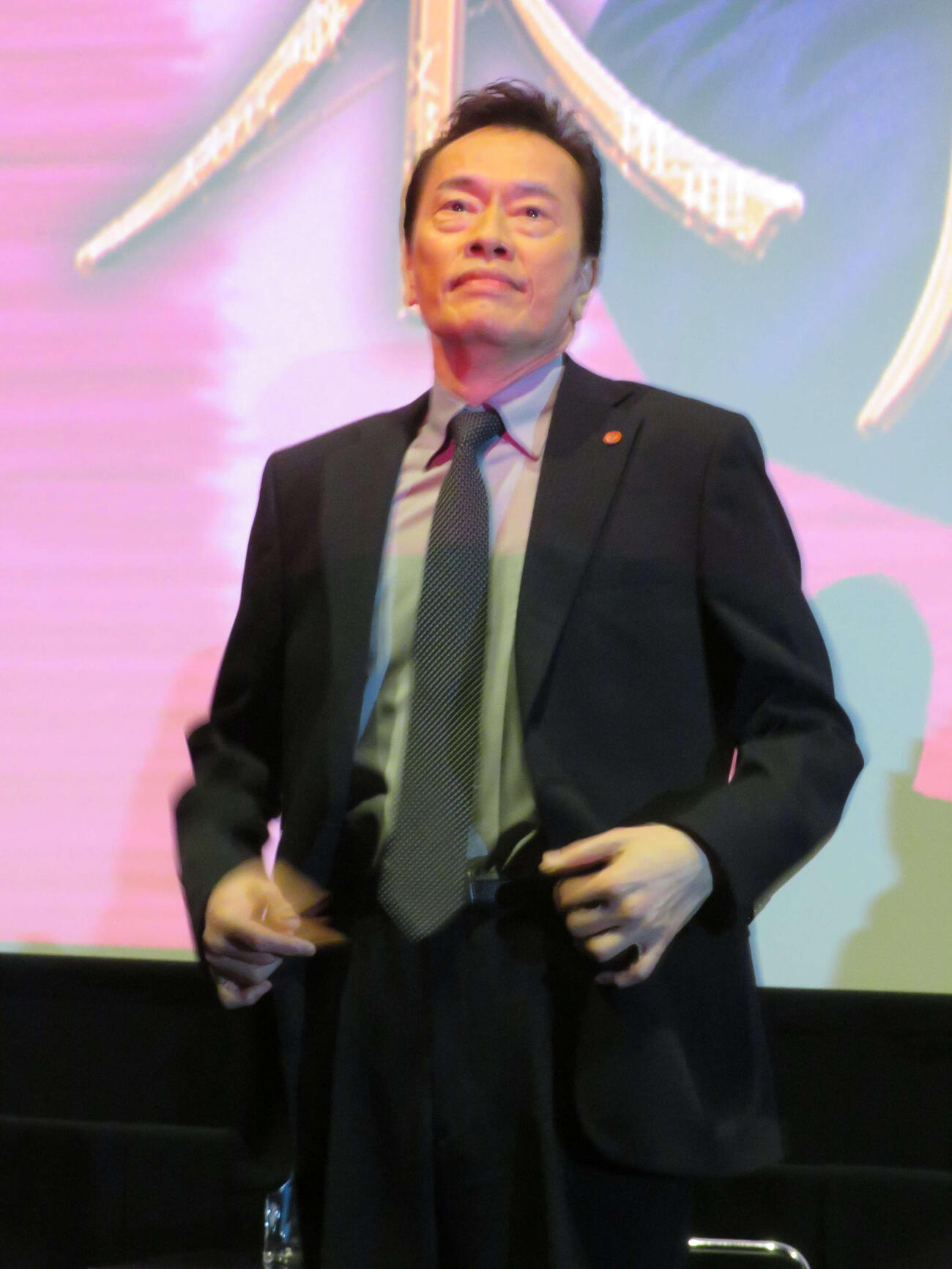 テレビ朝日系ドラマ「未解決の女　警視庁文書捜査官　Season3」制作発表記者会見に出席した遠藤憲一（撮影・村上幸将）