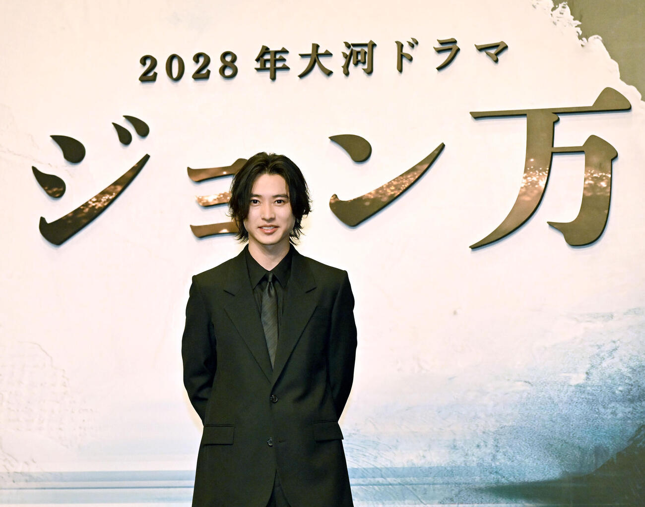 2028年大河ドラマ「ジョン万」で中濱万次郎を演じる主演の山﨑賢人（撮影・千葉一成）