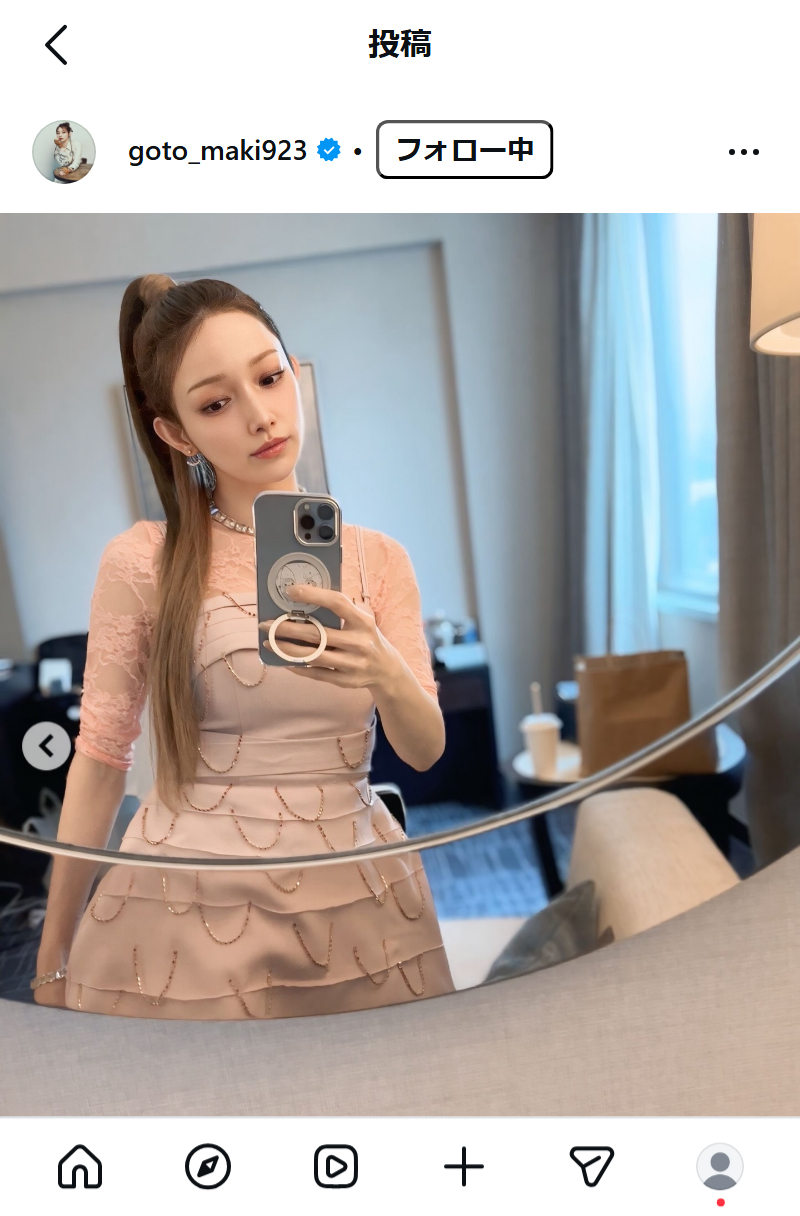 後藤真希のインスタグラムから