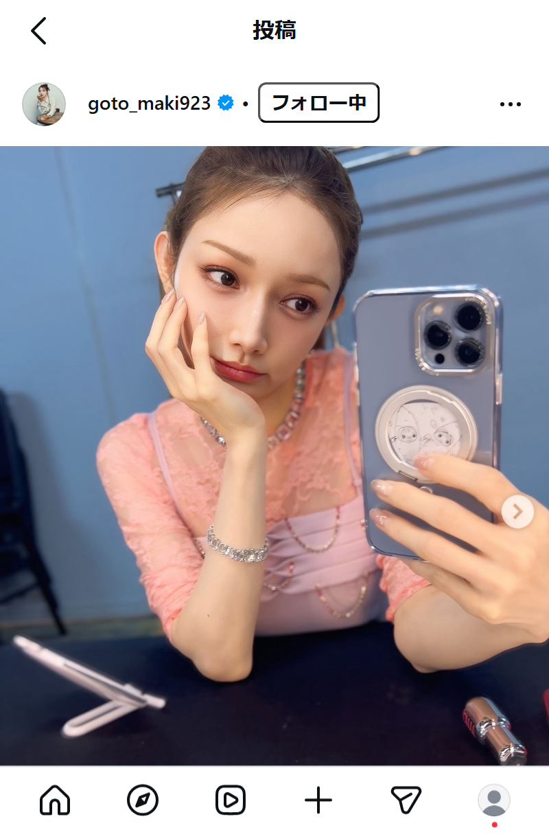 後藤真希のインスタグラムから