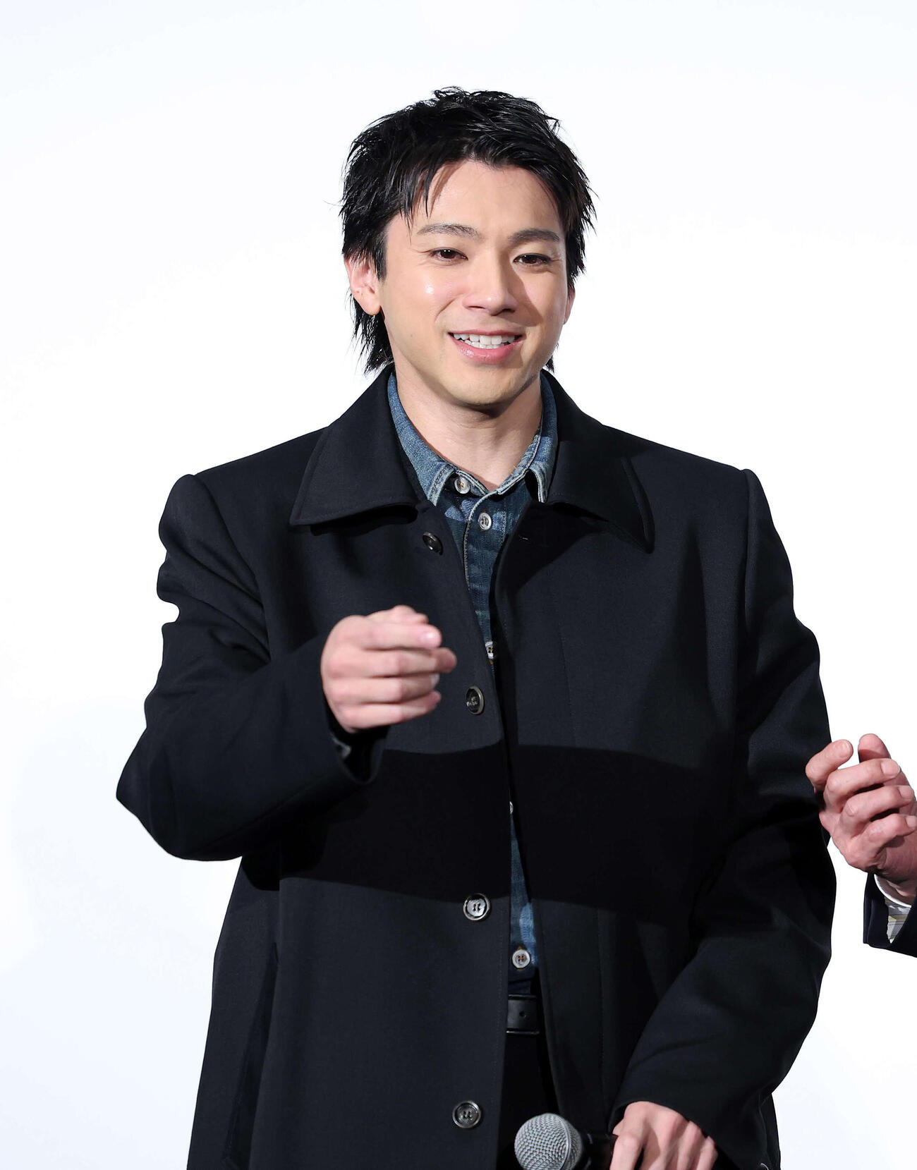 日曜劇場「GIFT」舞台あいさつに臨む山田裕貴（2026年4月）　
